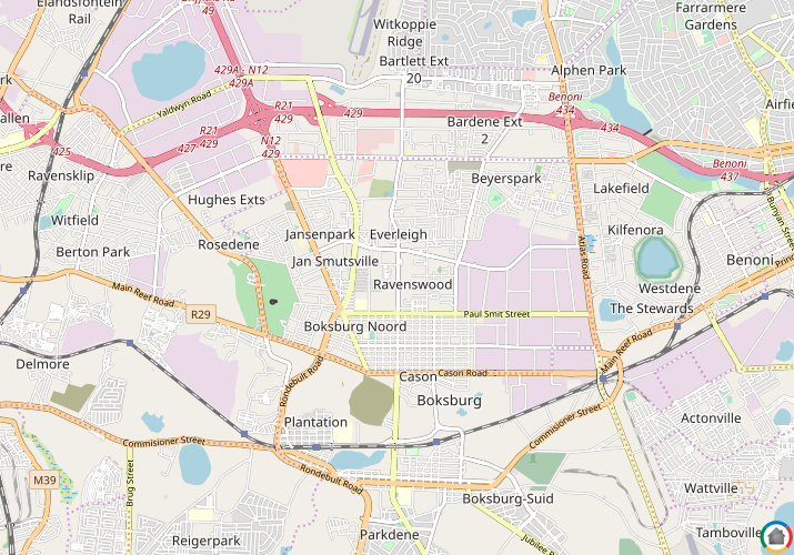Map location of Ravenswood